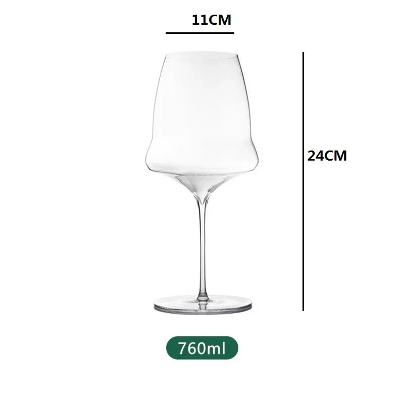 Verre à Vin Bordeaux Haut de Gamme 530ml - Cristal Ultra-Fin pour Dégustation