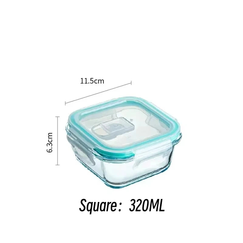 Conteneurs Meal Prep en Verre | Boîte Bento Hermétique Micro-Ondes