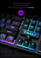 RGB Backlit Mechanical Gaming Keyboard - Wired PC Gamer Keyboard with LED Lighting