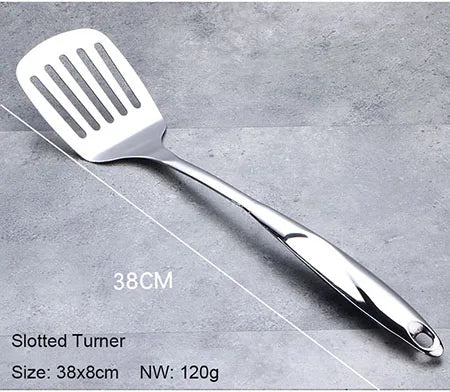 Ensemble Ustensiles Cuisine Acier Inoxydable GLANYOMI - Résistants Chaleur