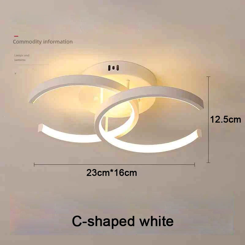 Plafonnier LED Double Anneau – Design Créatif Moderne, Tricolore, 25-30W | RmmKss
