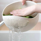 Panier Égouttoir à Fruits avec Poignée - Bol de Lavage Cuisine Multifonction