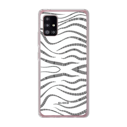 Coque Samsung Galaxy A51 5G — Design Binary Code, Protection Antichoc, Style Tech Minimaliste