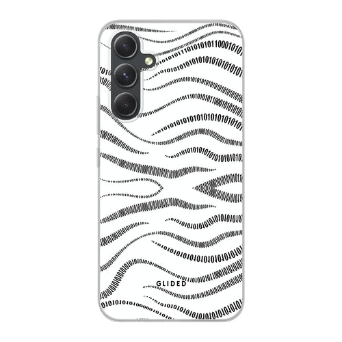 Coque Samsung Galaxy A54 5G — Design Binary Code, Protection Antichoc, Style Tech Minimaliste