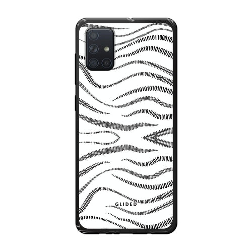 Coque Samsung Galaxy A71 — Design Binary Code, Protection Antichoc, Style Tech Minimaliste