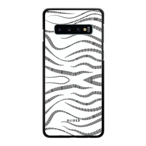 Coque Samsung Galaxy S10 — Design Binary Code, Protection Antichoc, Style Tech Minimaliste