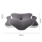 Oreiller Cervical Ergonomique Mémoire de Forme - Anti-Douleur Nuque avec Taie Soie Glacée