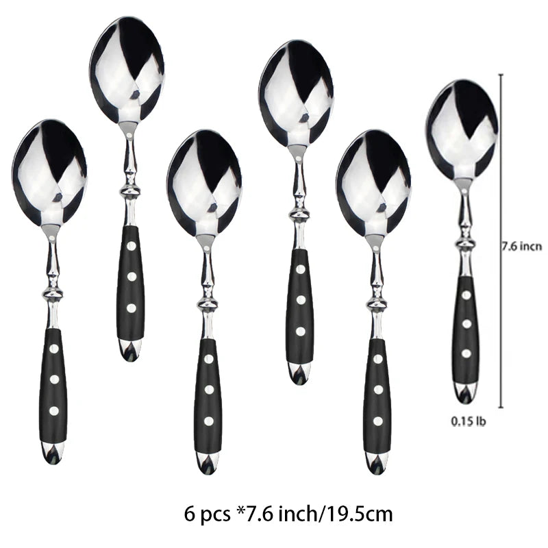 Ensemble de Couteaux à Steak Élégants en Acier Inoxydable