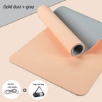 Tapis de Yoga TPE Écologique Antidérapant Double Face avec Sangle - Premium Fitness Pilates