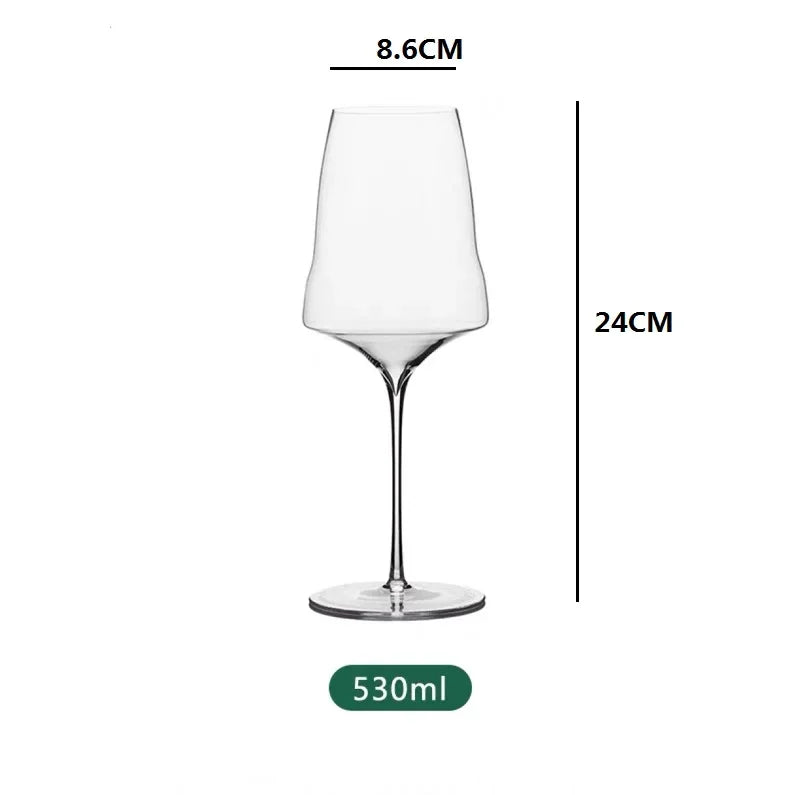 Verre à Vin Bordeaux Haut de Gamme 530ml - Cristal Ultra-Fin pour Dégustation