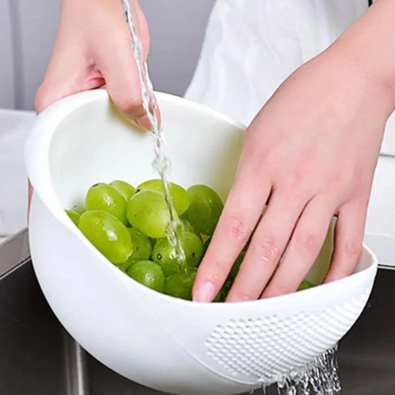 Panier Égouttoir à Fruits avec Poignée - Bol de Lavage Cuisine Multifonction