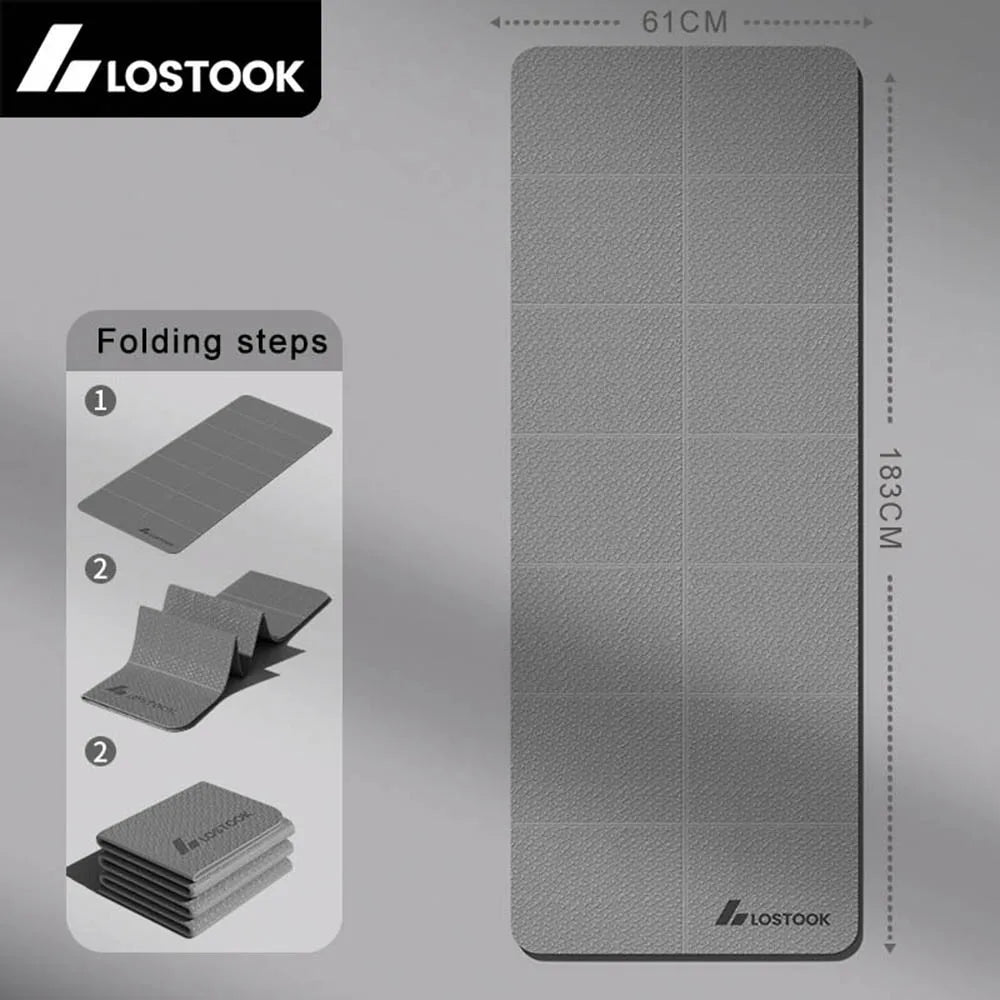 Tapis Yoga Pliable TPE 4mm - 183×61cm Voyage Pilates Portable