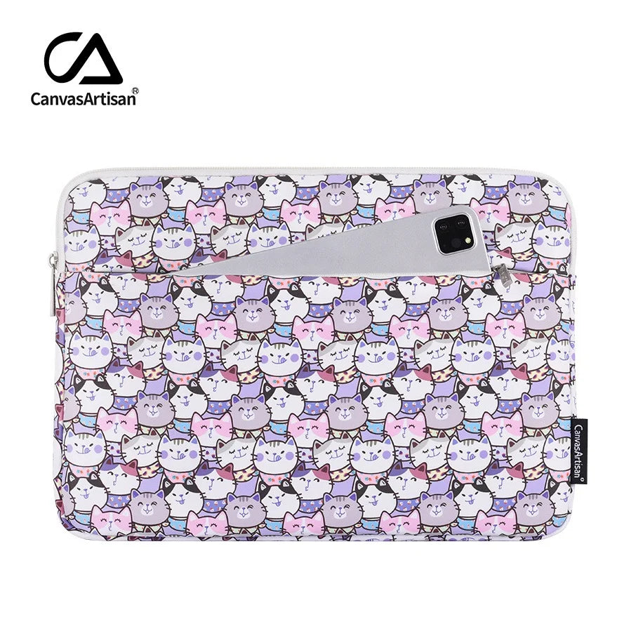 Sacoche Laptop Imperméable avec Motif – 12 à 16 pouces | MacBook Air Pro M1 M2 M3 | Unisexe
