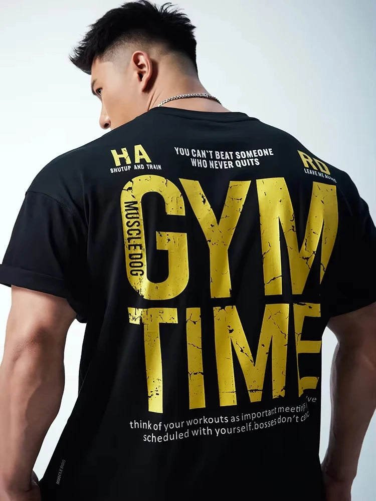 T-Shirt Fitness Homme Muscle Dog - Coupe Ample Respirant