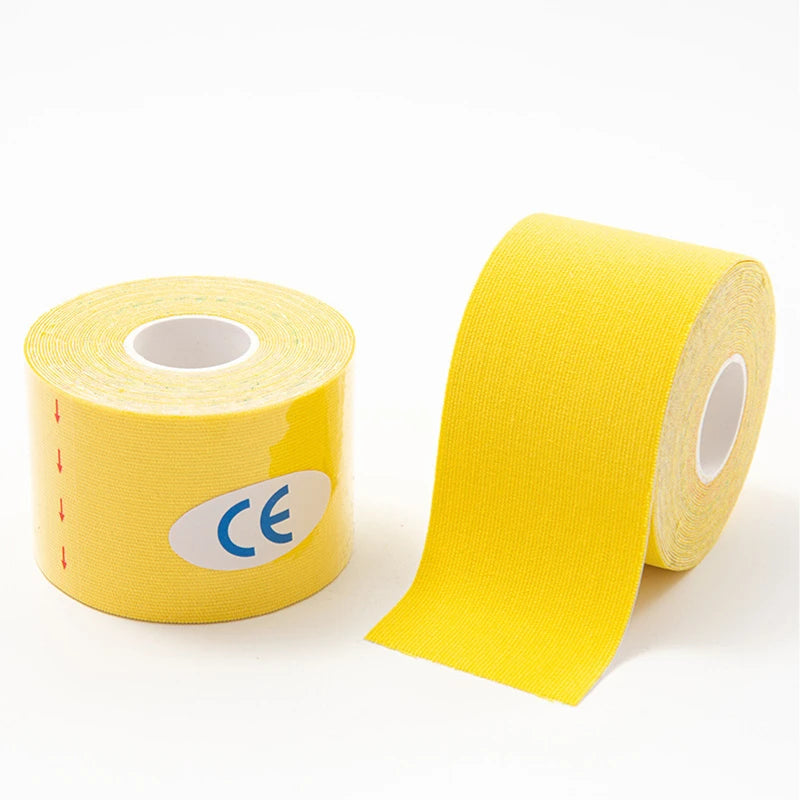 Bande Kinésiologie Élastique Sport 2.5-10cm - K-Tape Muscle Genou Douleur