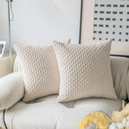 Housse de Coussin Décorative Premium 45x45cm - Jaune Élégant pour Salon & Canapé