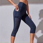 Short Sport Femme Taille Haute - Fitness Yoga Séchage Rapide Poches