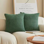 Housse de Coussin Décorative Premium 45x45cm - Jaune Élégant pour Salon & Canapé