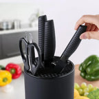 Porte-Couteaux de Cuisine Drainable 22 cm - Support Organisateur premium