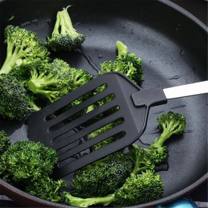 Spatule Tourneur Acier Inoxydable avec Manche Nylon - 32cm