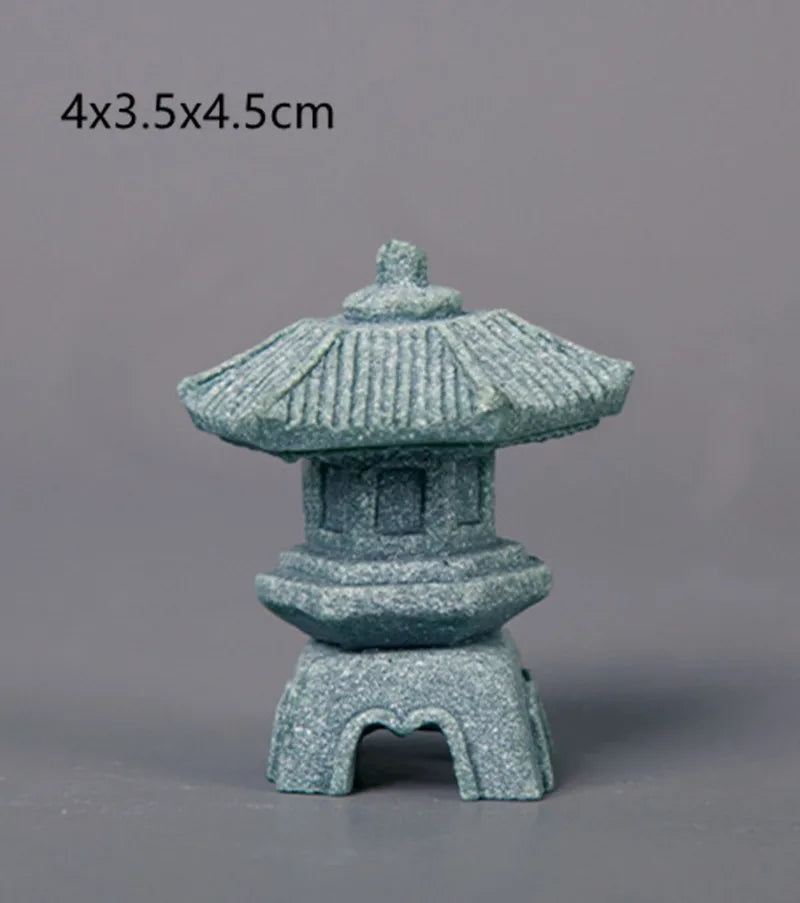 Mini Décoration Zen en Pierre – Paysage Miniature Style Antique, Idéal Bureau & Cérémonie du Thé