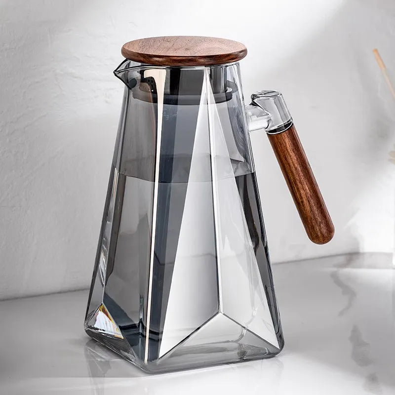 Carafe à Eau Verre Borosilicate 1800ml - Design Premium