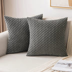 Housse de Coussin Décorative Premium 45x45cm - Jaune Élégant pour Salon & Canapé