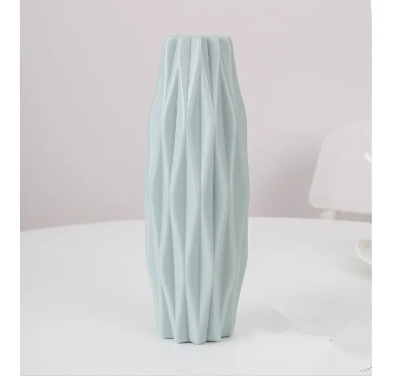 Vase Moderne en Plastique Style Nordique - Panier Décoratif pour Fleurs