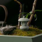 Mini Décoration Zen en Pierre – Paysage Miniature Style Antique, Idéal Bureau & Cérémonie du Thé