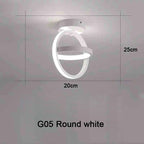Plafonnier LED Double Anneau – Design Créatif Moderne, Tricolore, 25-30W | RmmKss