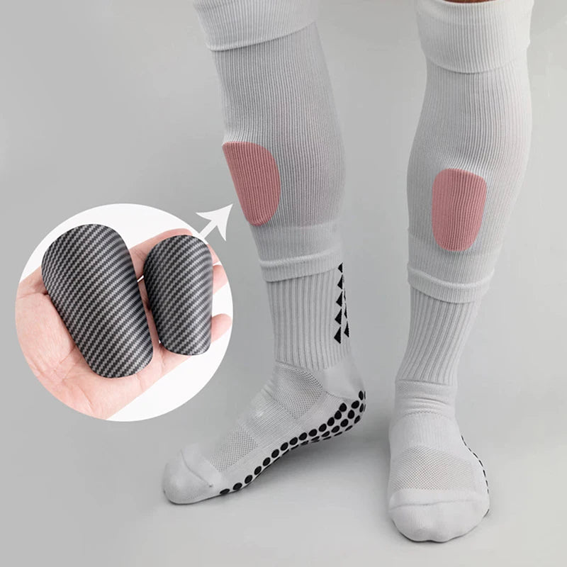 Wear-Resistant, Shock-Absorbing Football Shin Guard, Leg Protector, Lightweight Portable Football Training Shin Board, 1 Pair