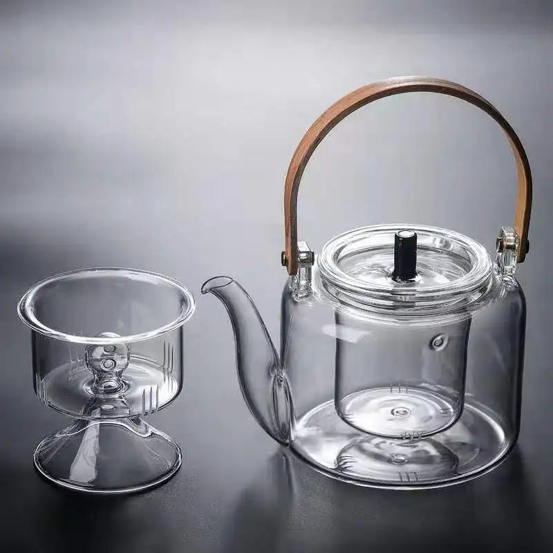 Théière à vapeur en verre