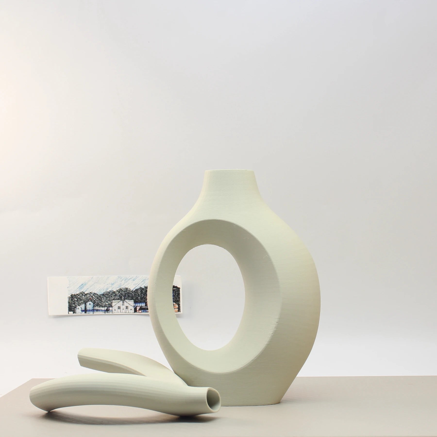 Ensemble de Vases Décoratifs Imprimés 3D – Design Moderne pour Bureau et Entrée