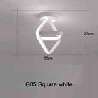 Plafonnier LED Double Anneau – Design Créatif Moderne, Tricolore, 25-30W | RmmKss