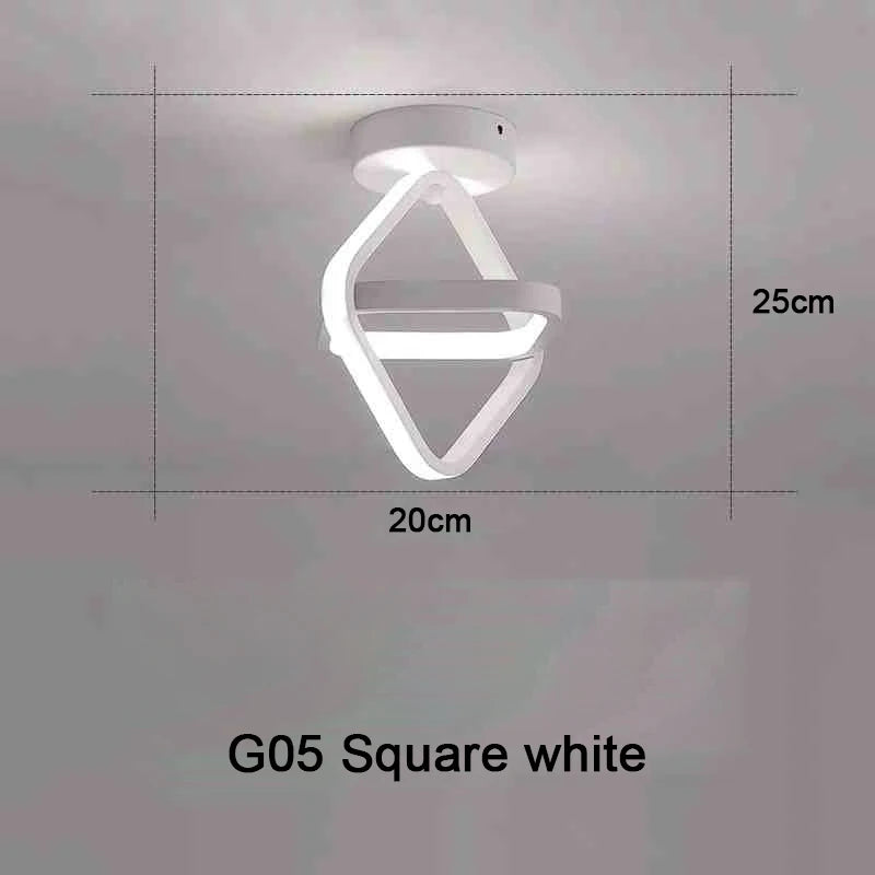 Plafonnier LED Double Anneau – Design Créatif Moderne, Tricolore, 25-30W | RmmKss