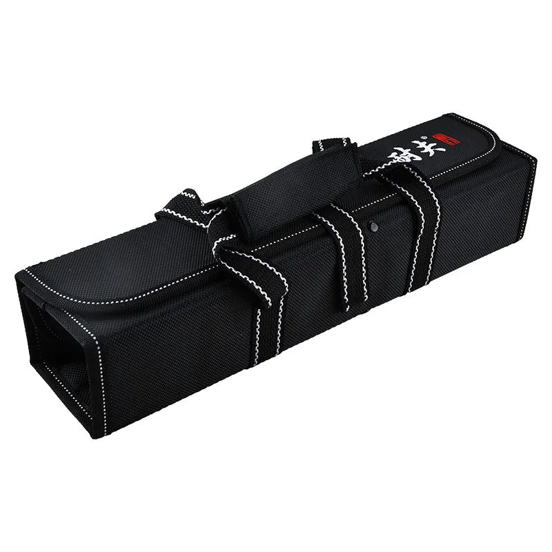 Sac Rouleau pour Couteaux de Chef - 6 Poches en Nylon Oxford Noir