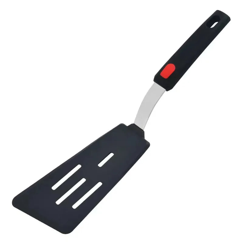 Spatule en Silicone Résistante Haute Température - Manche Acier Inoxydable