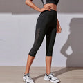 Short Sport Femme Taille Haute - Fitness Yoga Séchage Rapide Poches