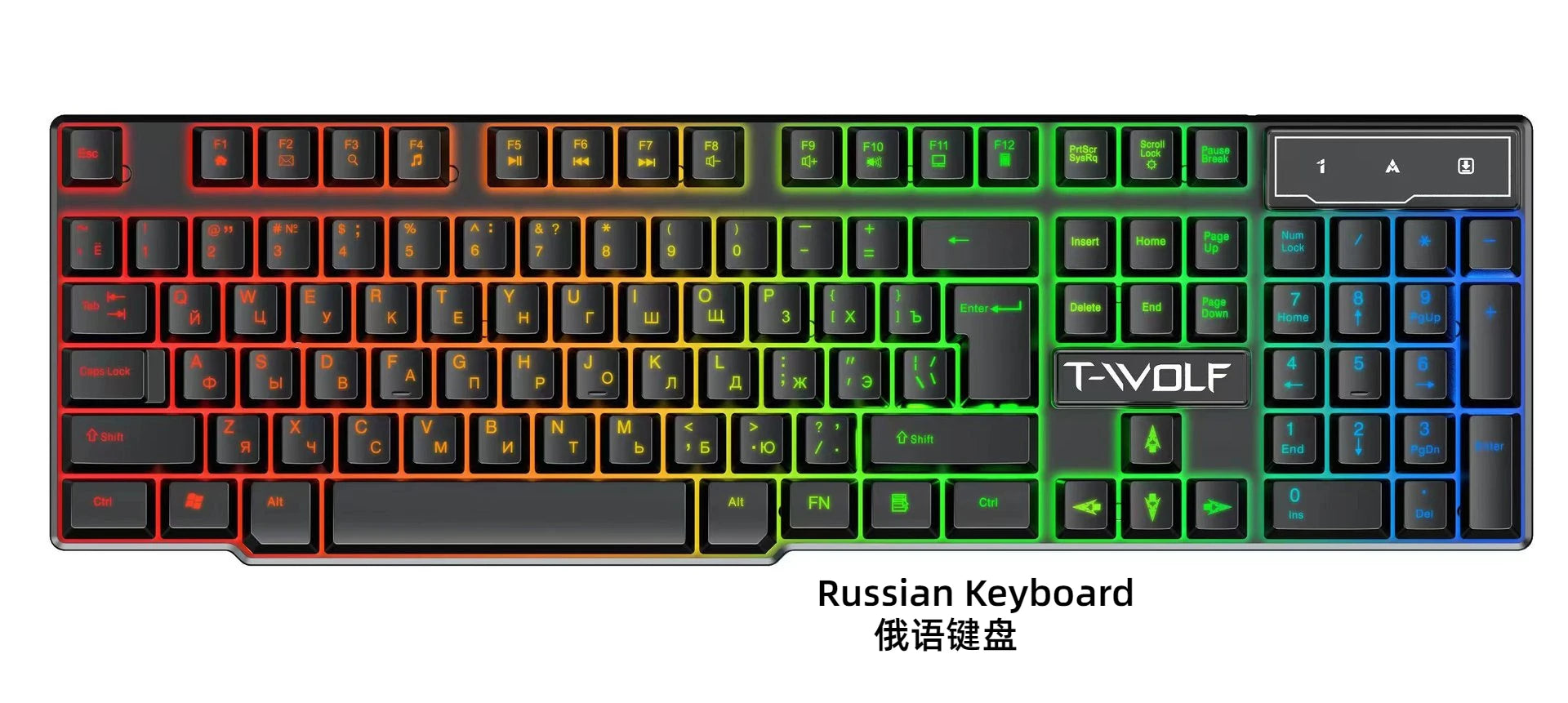 Clavier Gaming Mécanique Rétroéclairé RGB - Clavier Filaire PC Gamer avec Éclairage LED