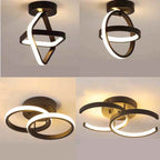Plafonnier LED Double Anneau – Design Créatif Moderne, Tricolore, 25-30W | RmmKss