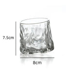 Verre à Whisky Rotatif 200ml avec Base en Bois - Design Vintage Élégant