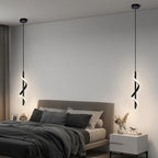 Lustre Minimaliste LED Rotatif – Suspension Acrylique Moderne, Chambre & Salon | DUTRIEUX