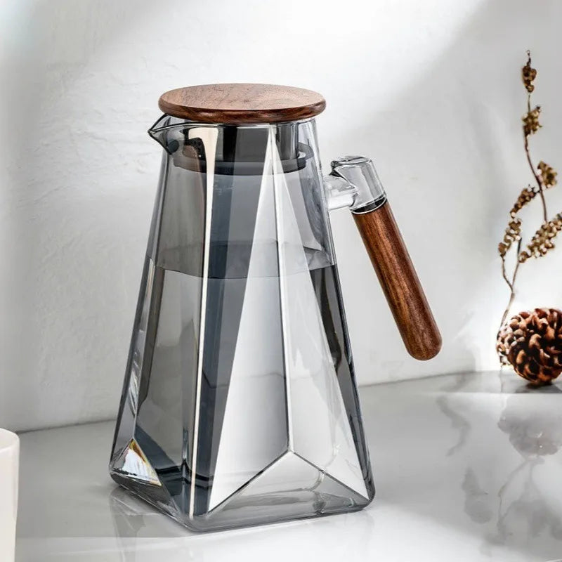 Carafe à Eau Verre Borosilicate 1800ml - Design Premium