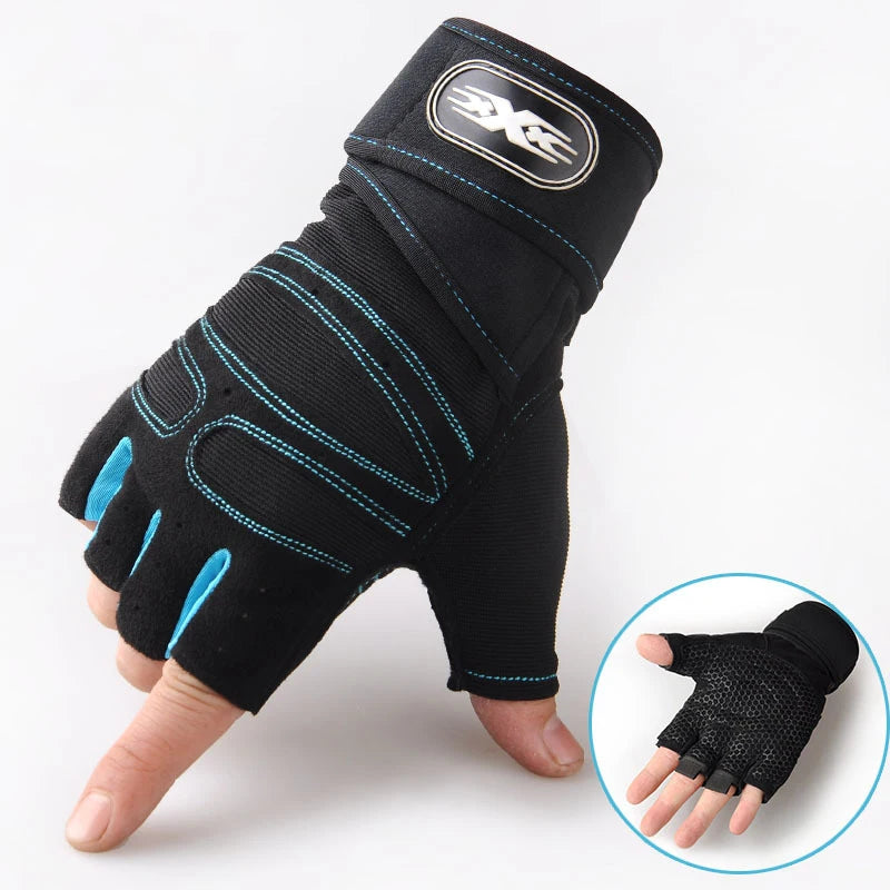Gants de Fitness demi-doigt pour hommes et femmes, protège-poignet, haltère de sport, équitation, barre horizontale antidérapante, exercice d'entraînement