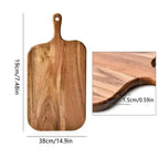 Planche à Découper en Bois Double Face avec Poignée - Plateau de Service