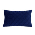 Housse de Coussin Rectangulaire 30x50cm Bleue - Ultra Douce pour Canapé & Salon