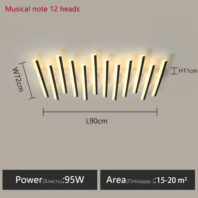 Lampes de salon modernes, luminaires de plafond, décoration intérieure pour la maison, lampes LED pour chambres à coucher, luminaires de plafond linéaires, lampe de maison
