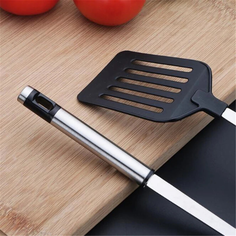 Spatule Tourneur Acier Inoxydable avec Manche Nylon - 32cm