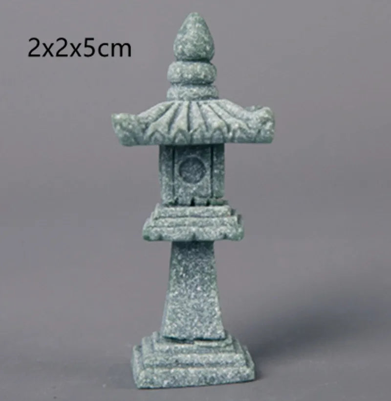 Mini Décoration Zen en Pierre – Paysage Miniature Style Antique, Idéal Bureau & Cérémonie du Thé