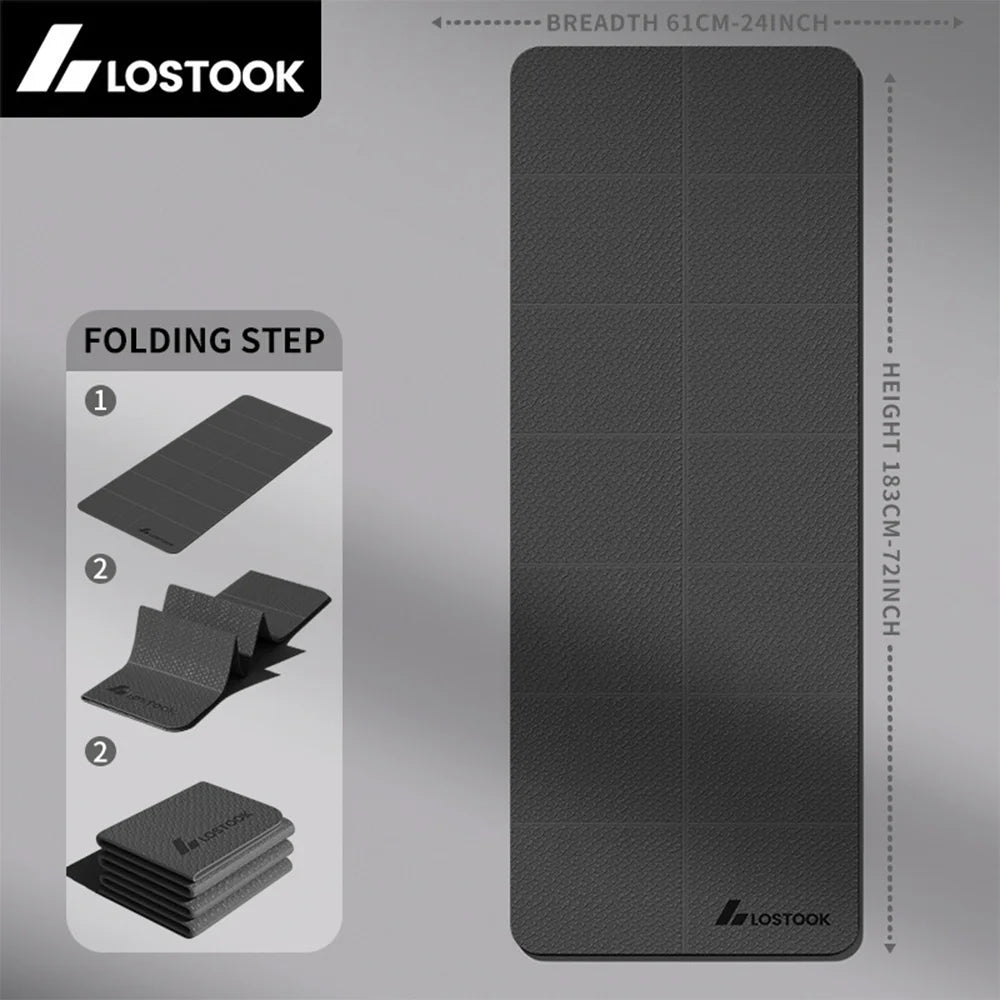 Tapis Yoga Pliable TPE 4mm - 183×61cm Voyage Pilates Portable